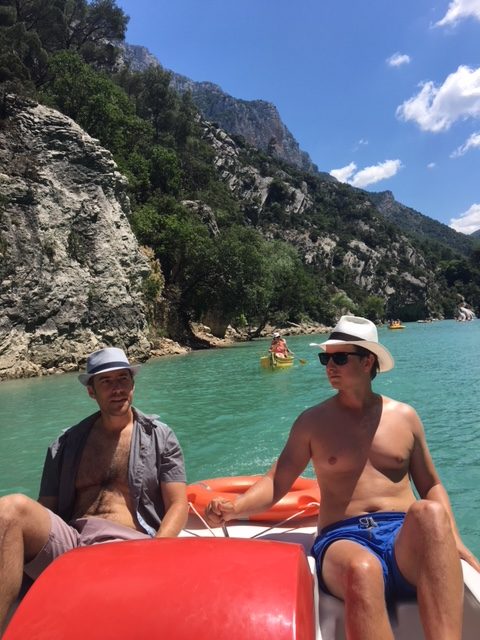Brook - A relaxing day of paddle boats during our time staying with friends at their Airbnb in Provence.