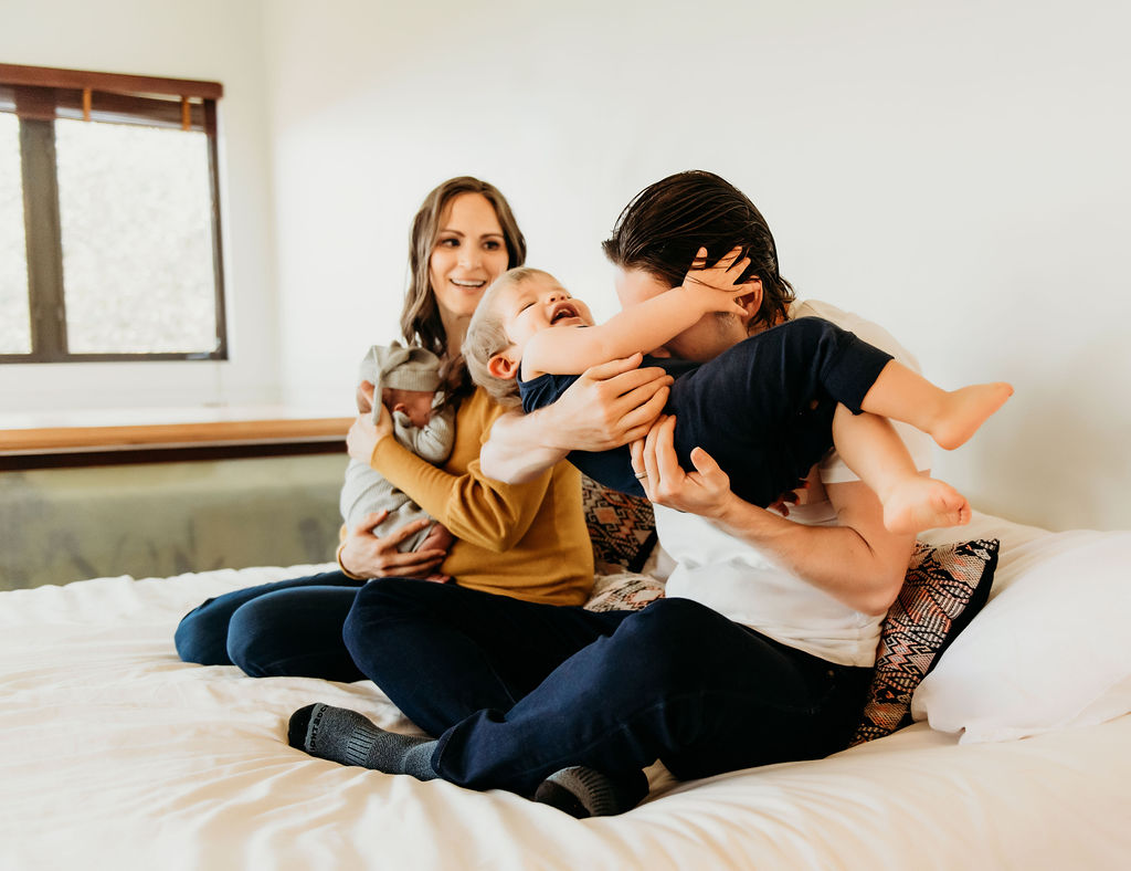 Allison, Brook, Ivan & Seven, 2020 (on bed 4), Jessica